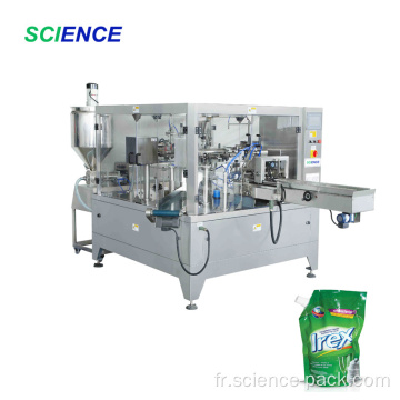 Machine à emballer rotative verticale automatique de shampooing/pâte